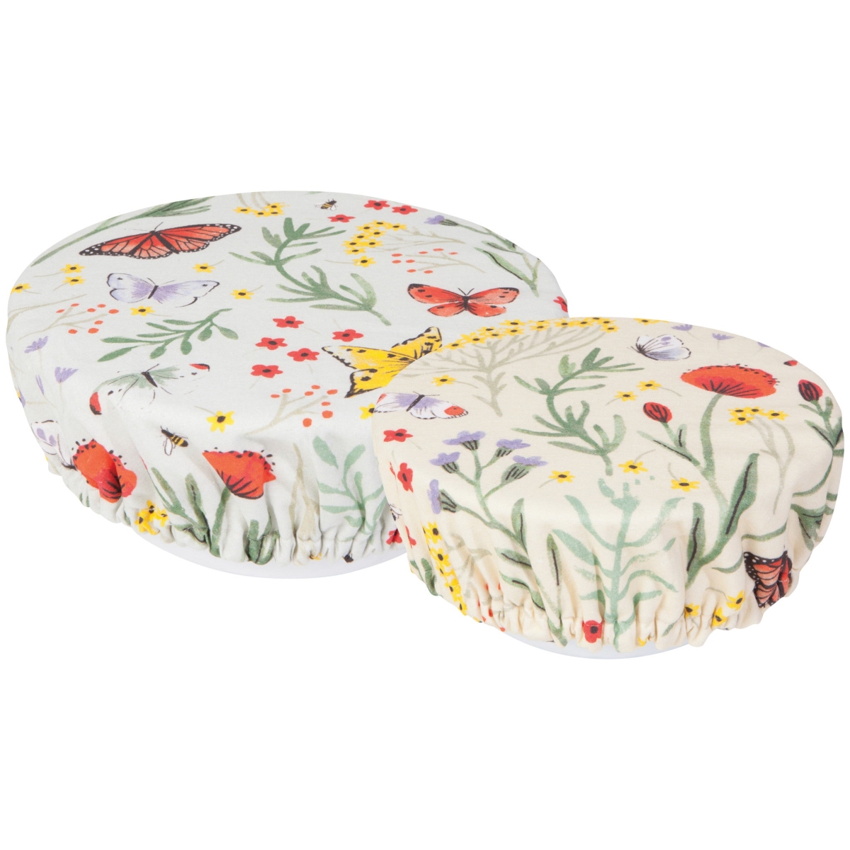 Picture of Danica Brands 2023040 Morning Meadow Bowl Covers, Set of 2
