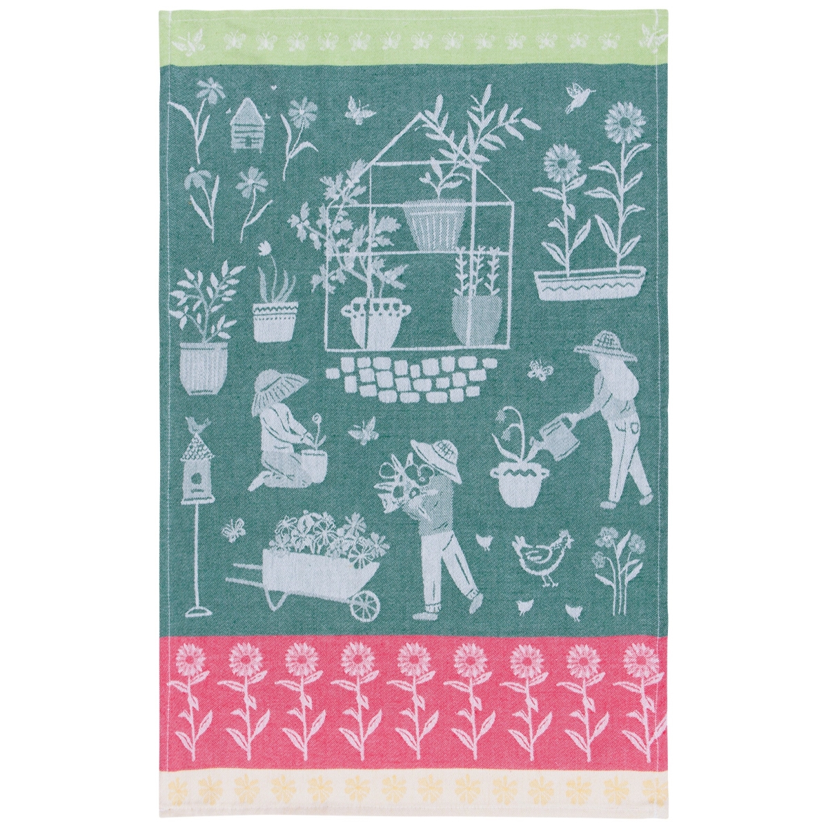 Picture of Danica Brands 2180090 18 x 28 in. Green Thumb Jacquard Dishtowel