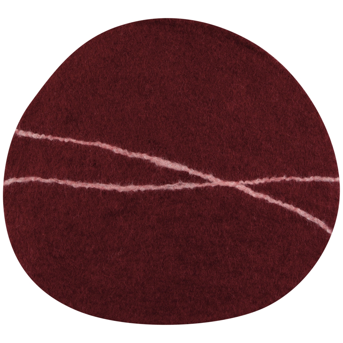 Picture of Danica Brands HPM3946D 16 in. Striato Felt Wool Placemat - Garnet