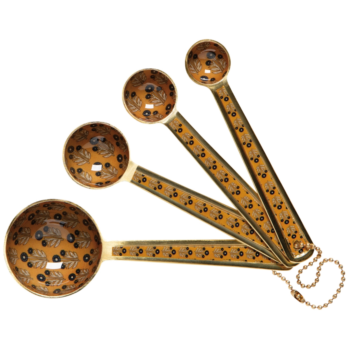 Picture of Danica Brands HME3919D Zest Enameled Measuring Spoons, Set of 4