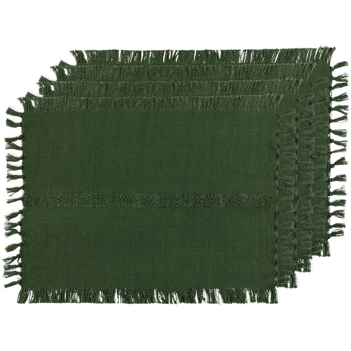 Picture of Danica Brands HPM3915D Ravel Cotton Placemats - Cedar, Set of 4
