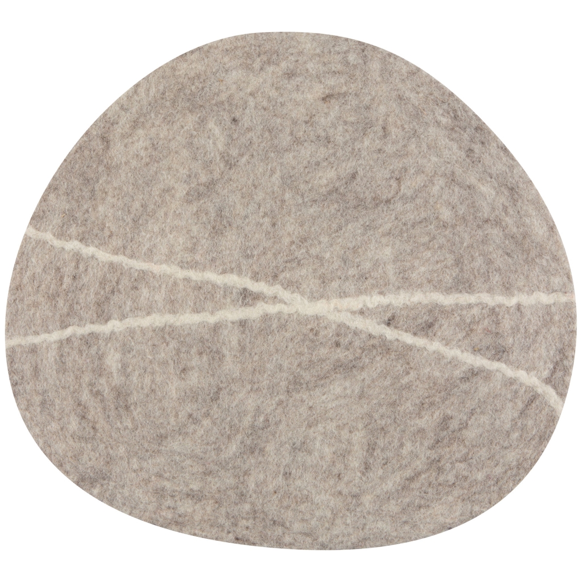 Picture of Danica Brands HPM3901D 16 in. Striato Felt Wool Placemat - Flint
