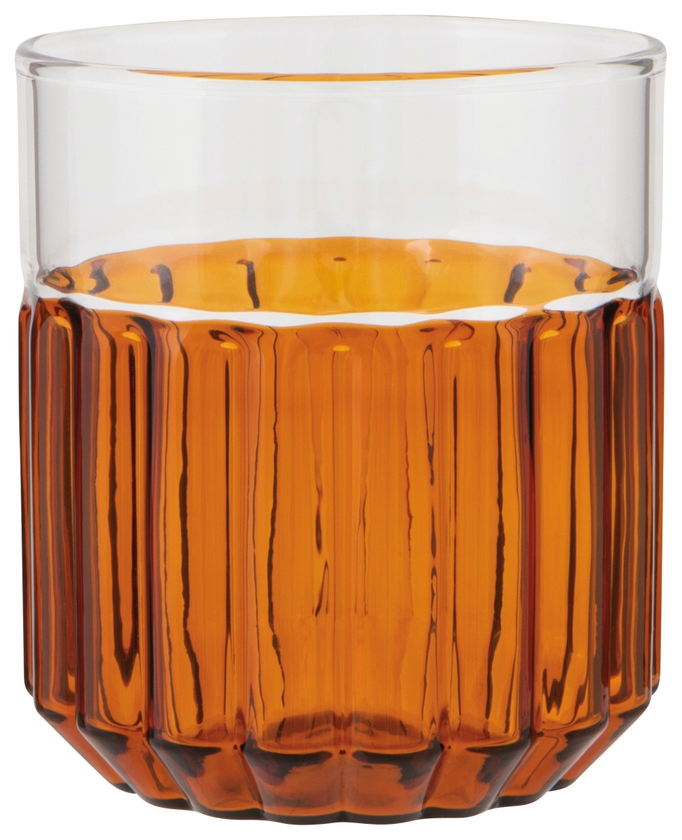 Picture of Danica Brands HGL3887D 12 oz Channel Glass - Amber