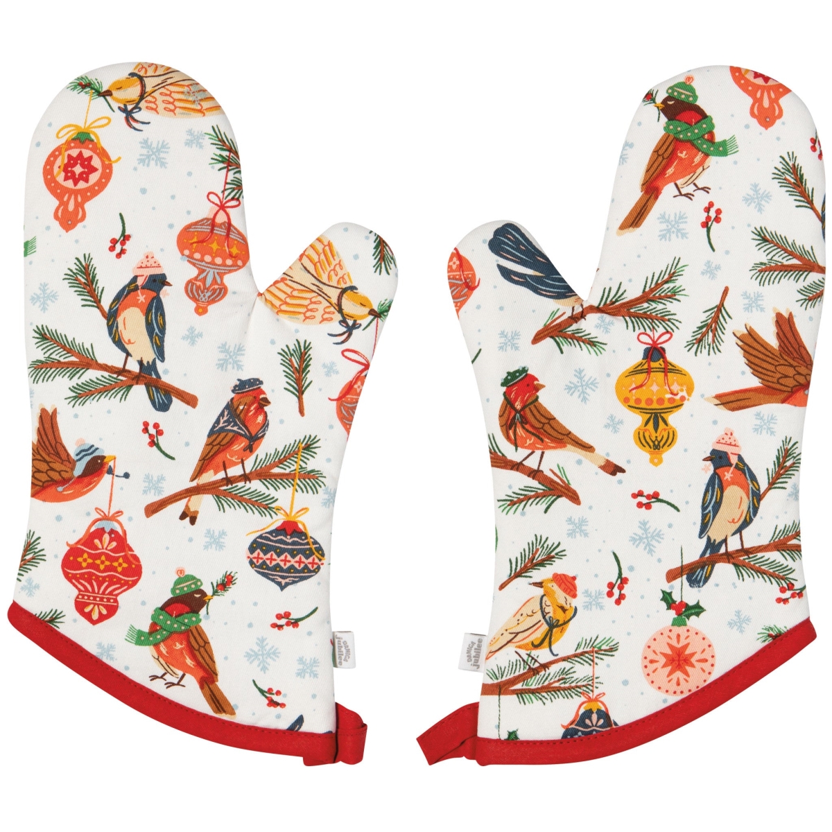 Picture of Danica Brands JOM4070D Seasons Tweetings Christmas Oven Mitts, Set of 2