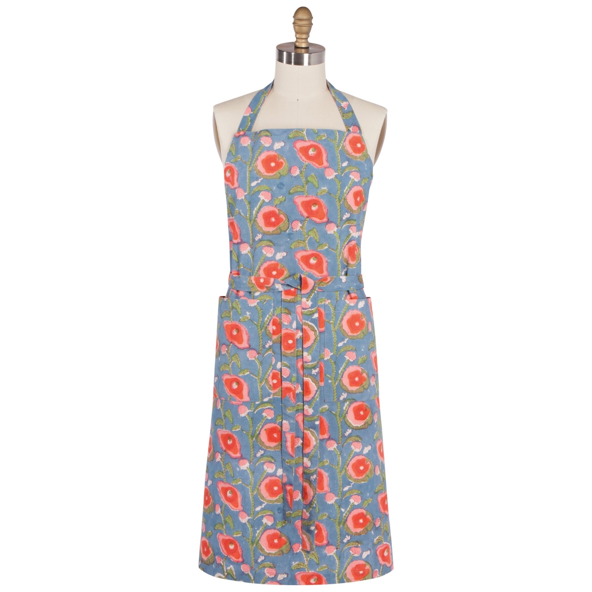 Picture of Danica Brands 5207004 31.5 x 36 in. Poppy Block Print Apron