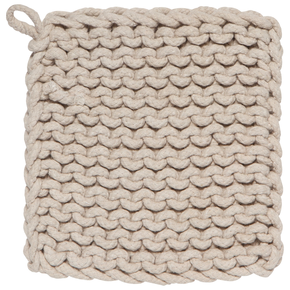 Picture of Danica Brands 2119620 8 x 8 in. Dove Gray Knit Potholder