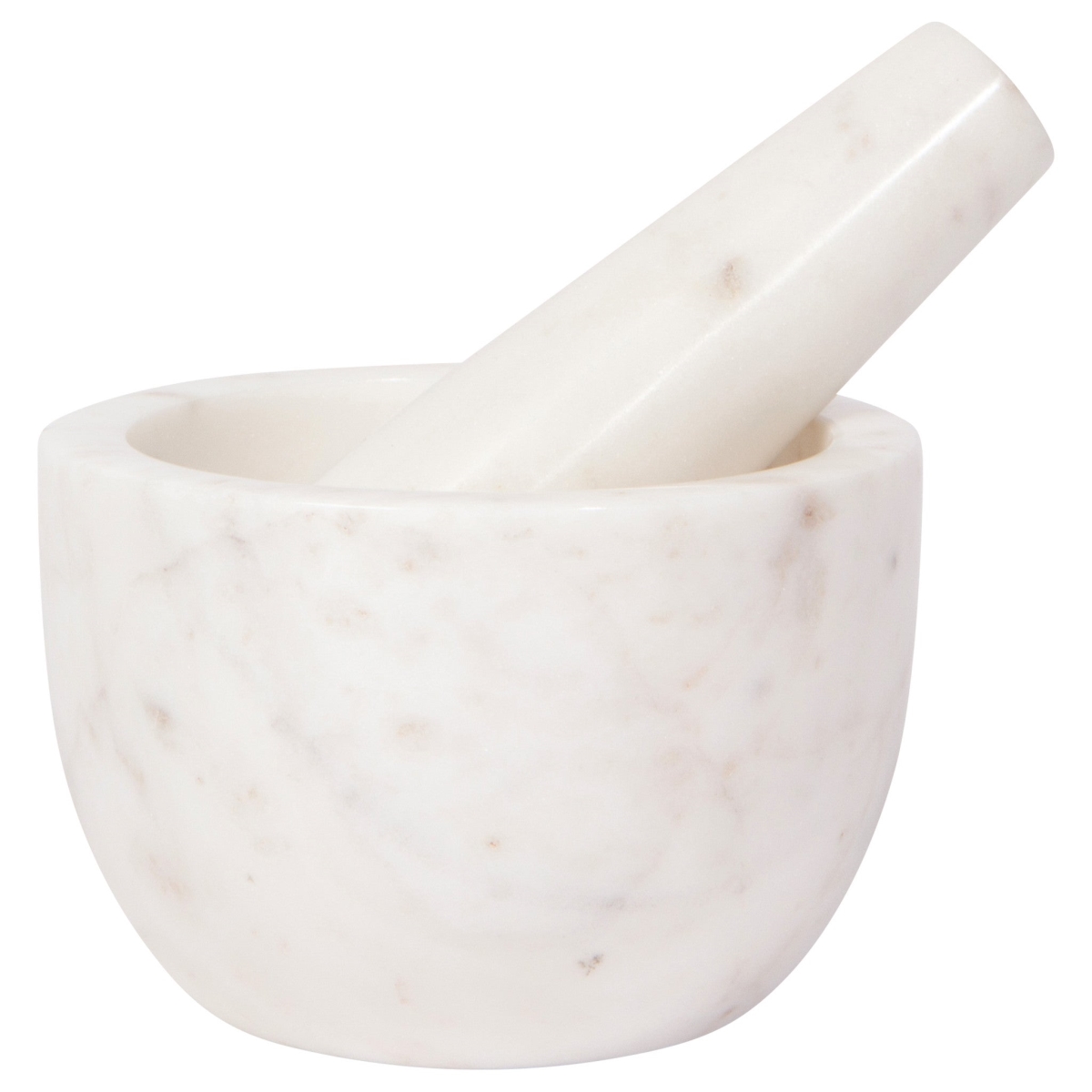 Picture of Danica Brands 5221001 4.5 x 3 in. White Marble Mortar & Pestle, Large