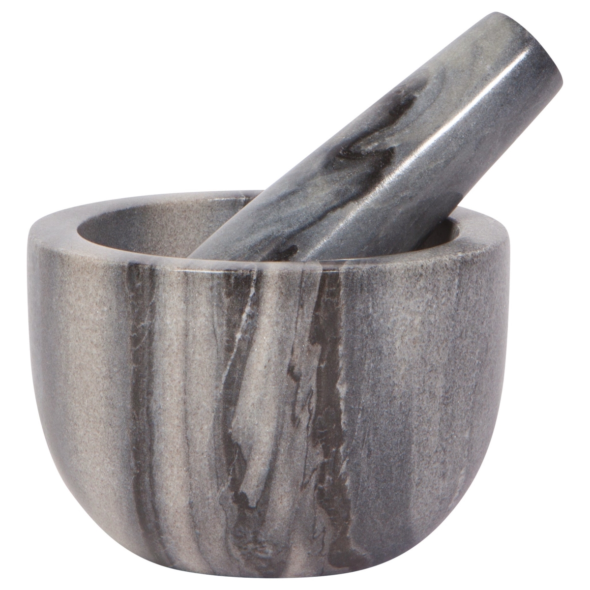 Picture of Danica Brands 5221002 4.5 x 3 in. Slate Marble Mortar & Pestle, Large