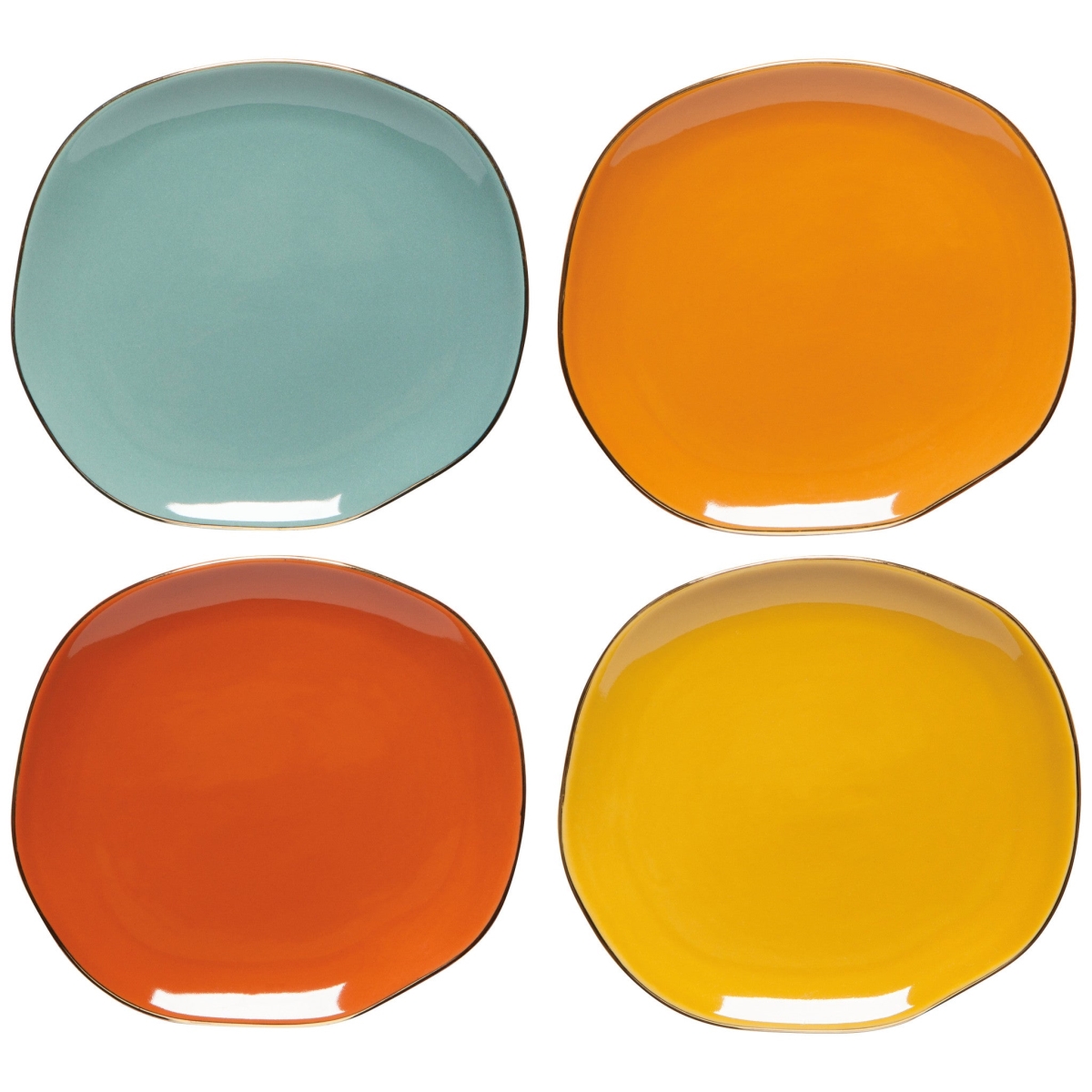 Picture of Danica Brands 5211002 Dune Pebble Appetizer Plates - Set of 4