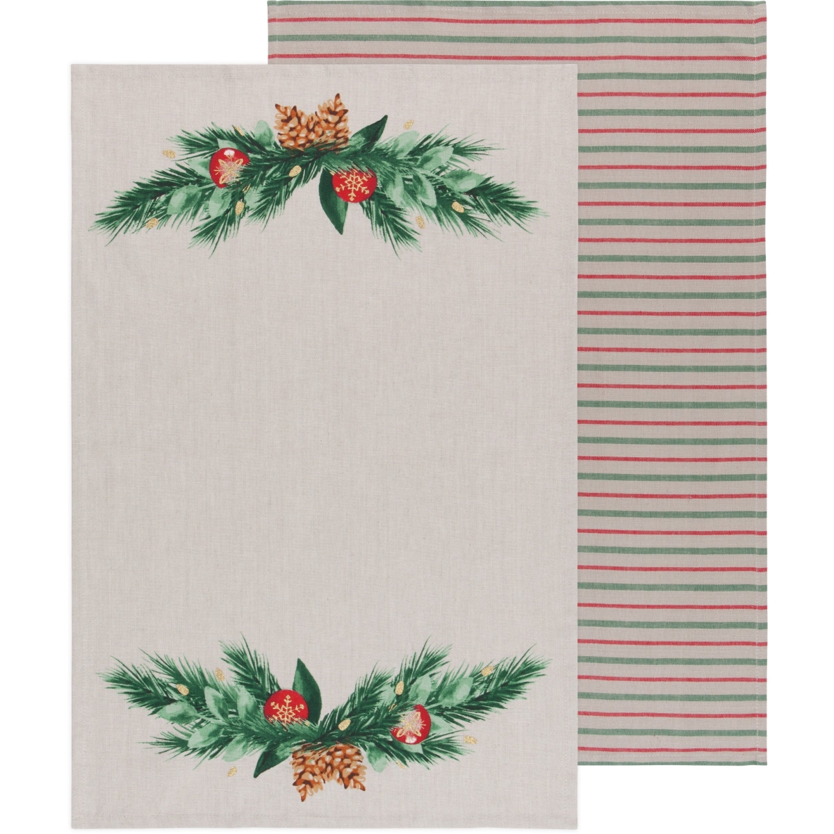 Picture of Danica Brands 2232100 Deck the Halls Dishtowels, Set of 2