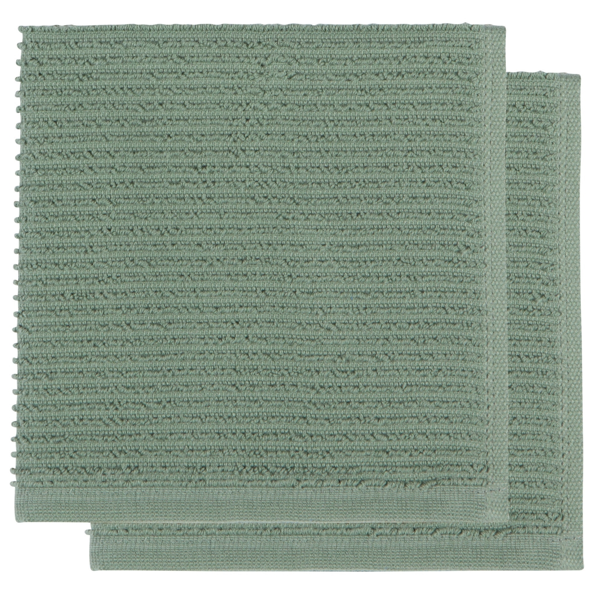 Picture of Danica Brands 196655 Ripple Elm Green Dishcloths, Set of 2