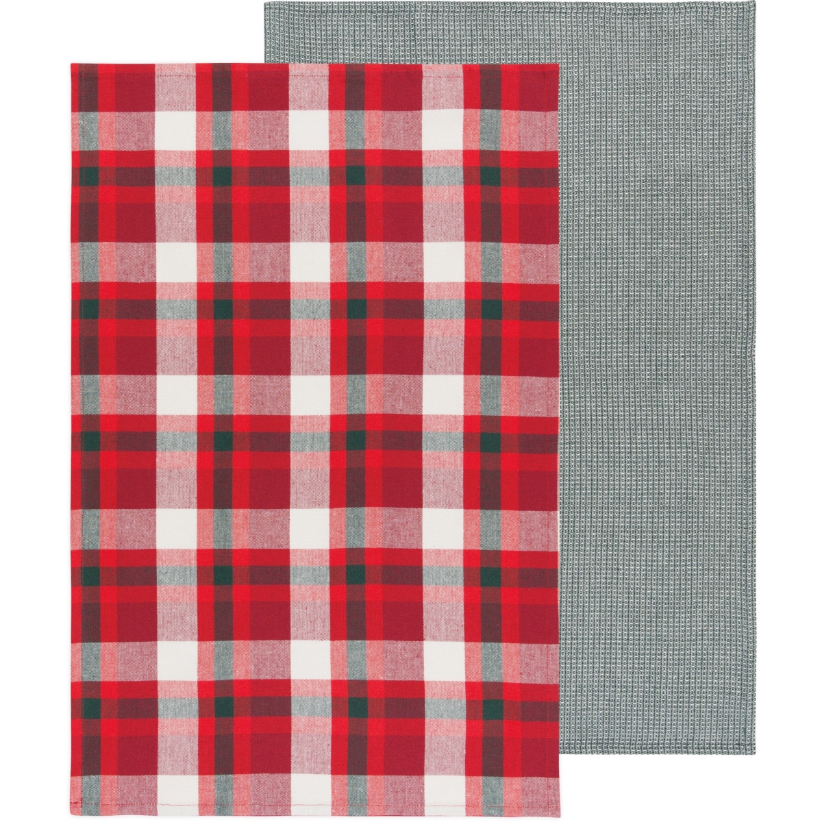Picture of Danica Brands 2162004 Recycled Cotton Tannenbaum Christmas Dishtowels, Set of 2