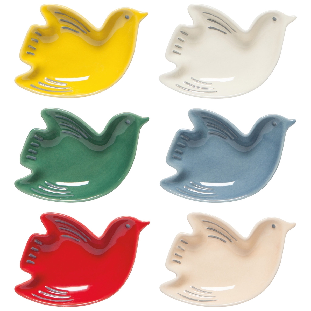Picture of Danica Brands L140003 2 oz Bird Pinch Bowl, Set of 6