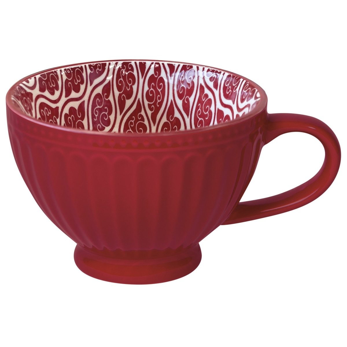 Picture of Danica Brands L155005 14 oz Carmine Stamped Latte Mug