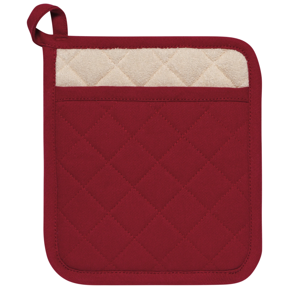 Picture of Danica Brands 506475 8 x 9 in. Superior Carmine Red Pocket Potholder