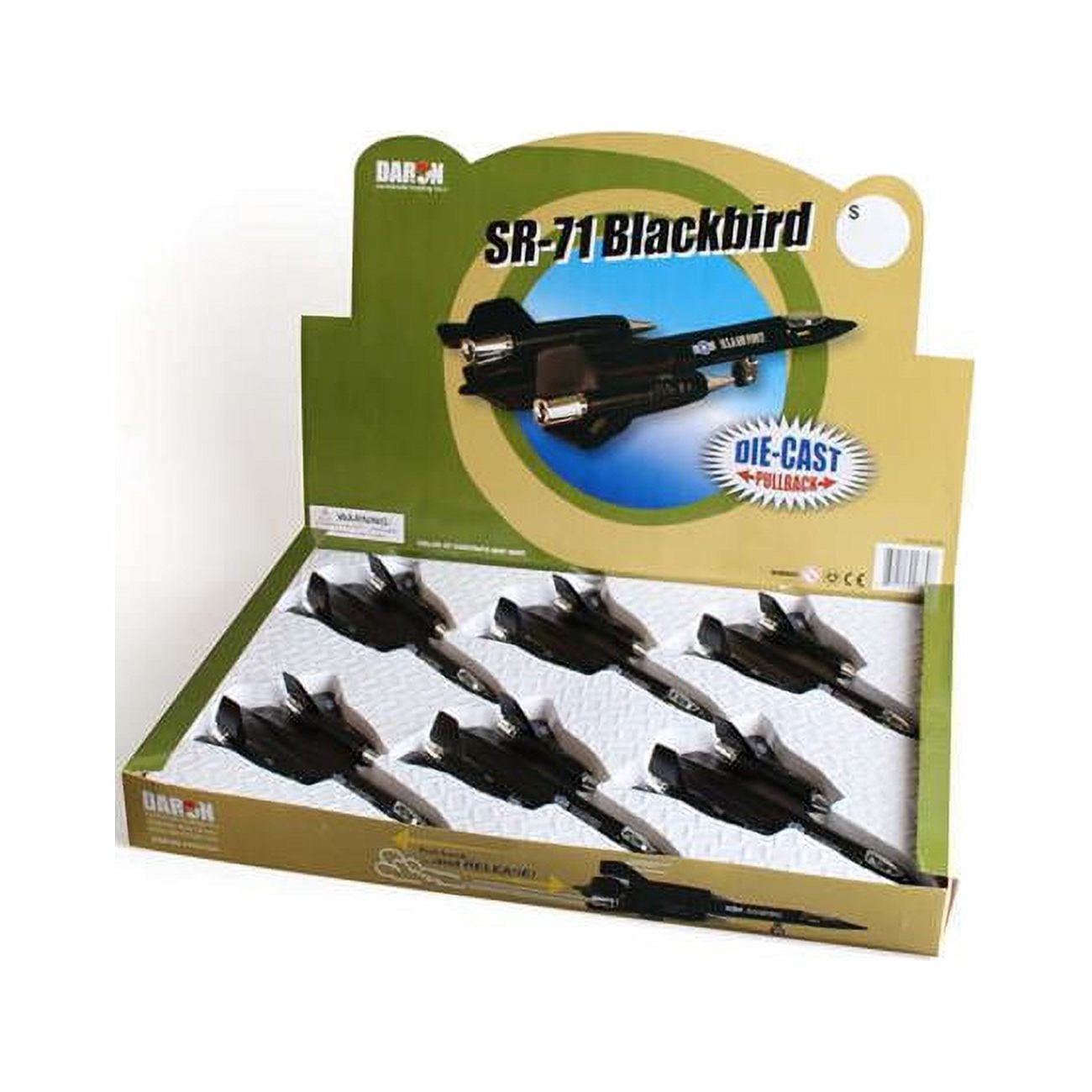 Picture of Diecast Pullbacks PMT51320 SR-71 Blackbird Pullback Assortment In Counter Display- 6 Pieces