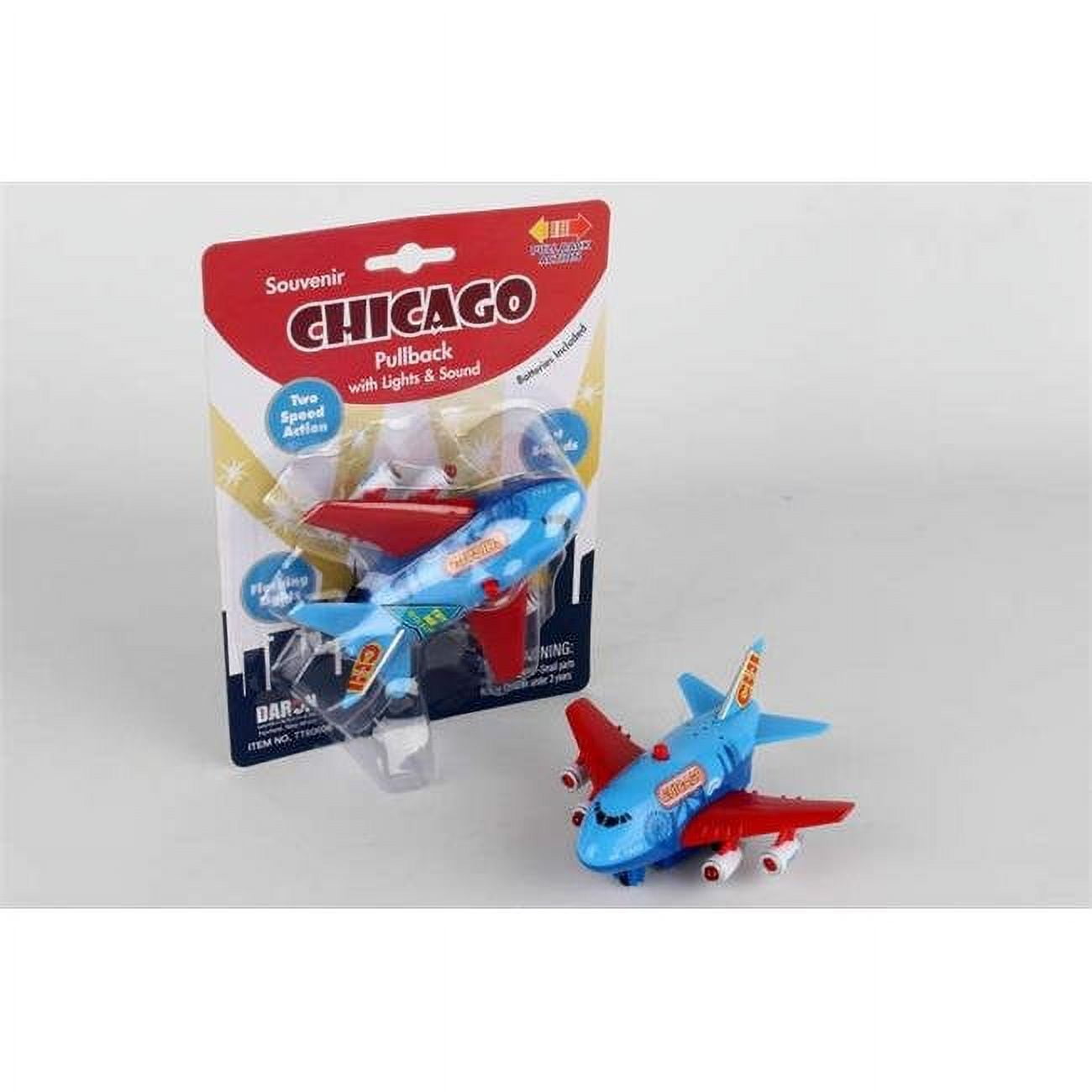 Picture of Toytech TT60606 Chicago Pullback with Light & Sound Toy Airplane