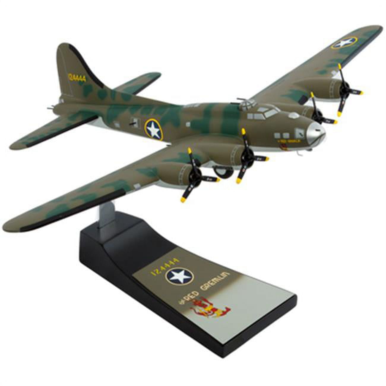 Picture of Executive Series Display Models SE0049W Red Gremlin Fortress Desk Display Model 1-62 WW2 ES Airplane