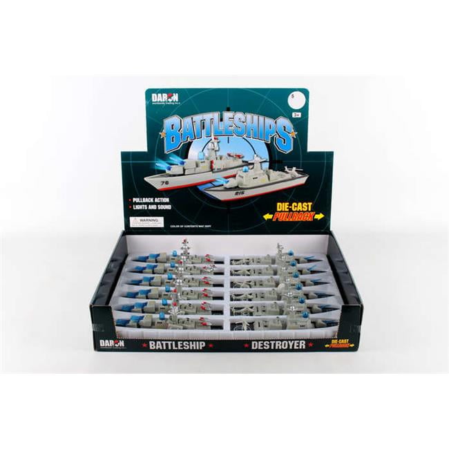 Picture of Diecast Pullbacks PMT1602 Battleship Pullback Counter Display - 12 Piece