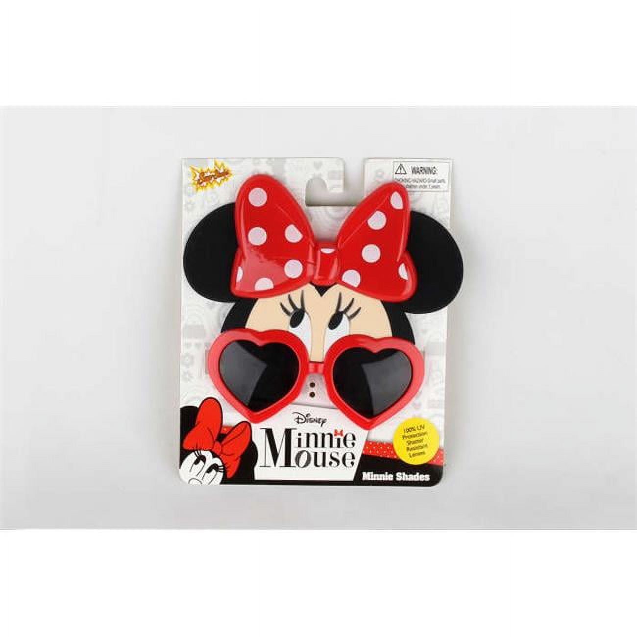 Picture of Sunstaches SG2568 Minnie Mouse Eyes Heart Frame Novelty Sunglasses