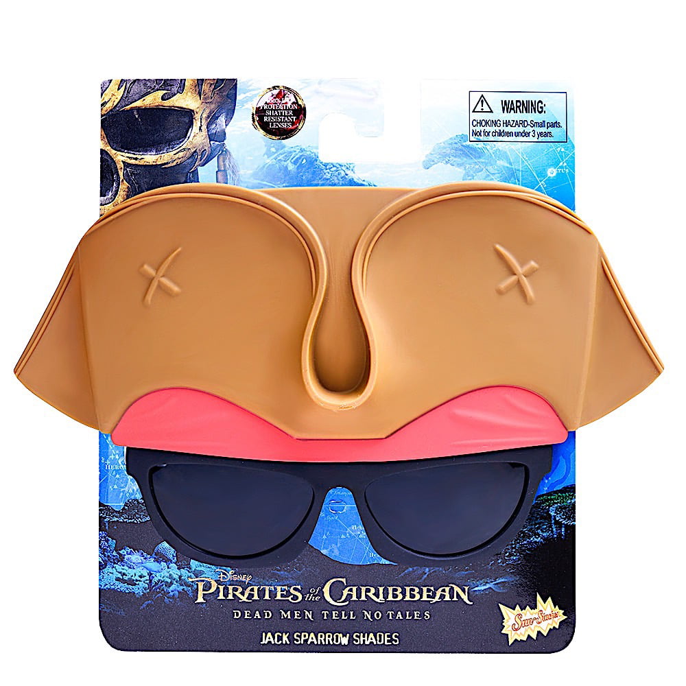 Picture of Sunstaches SG2830 Pirates of the Caribbean Jack Sparrow Novelty Sunglasses
