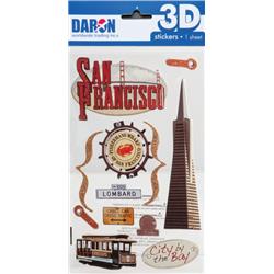 Picture of 3D Sticker Sets PP3070 San Francisco Sticker Set