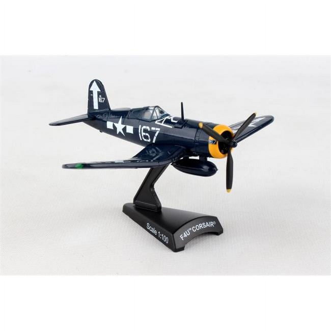 Picture of Postage Stamp Planes PS5356-4 F4U Corsair 1-100 No. 167 USN Diecast Airplane Model