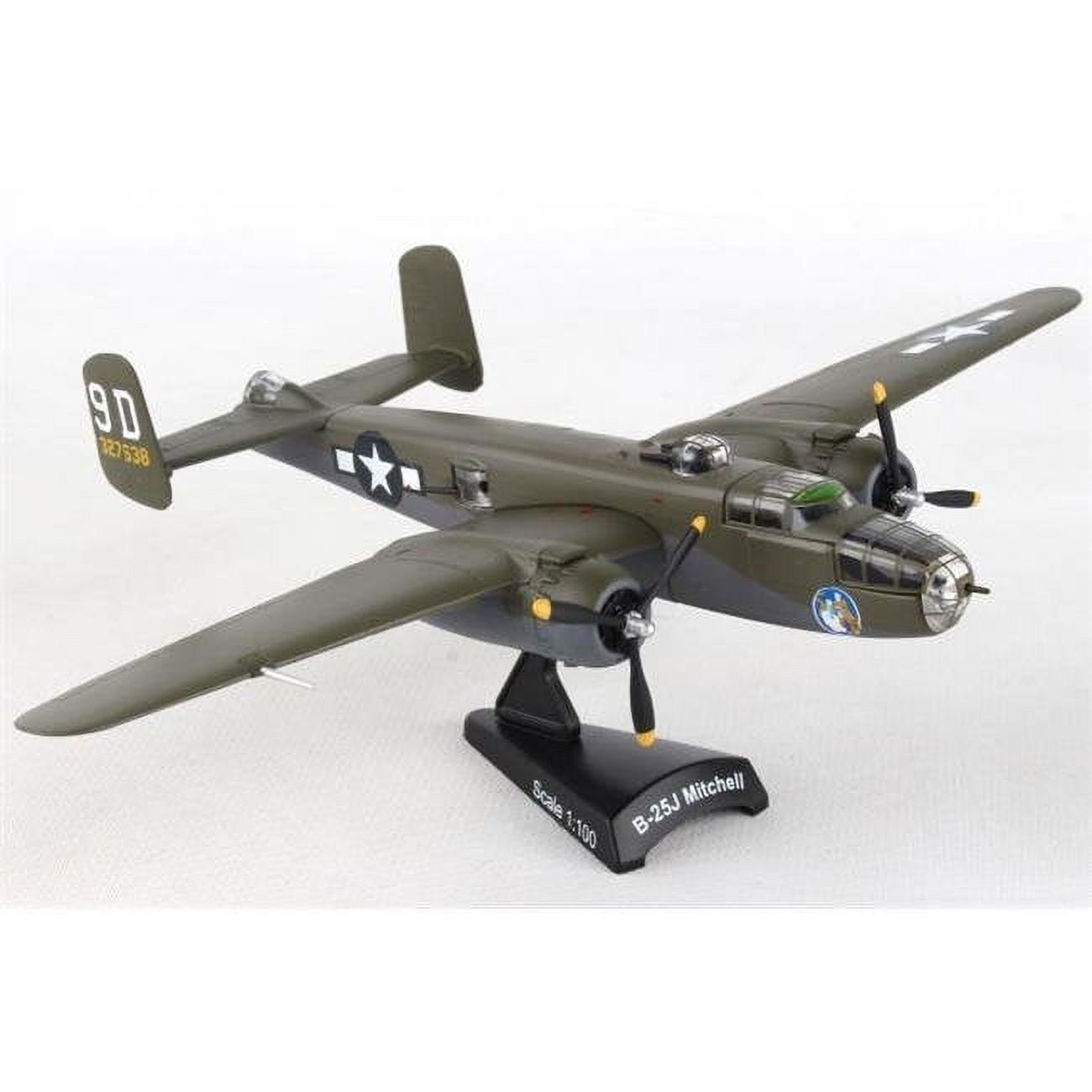 Picture of Postage Stamp Planes PS5403-5 B25J 1-100 Briefing Time Diecast Airplane Model