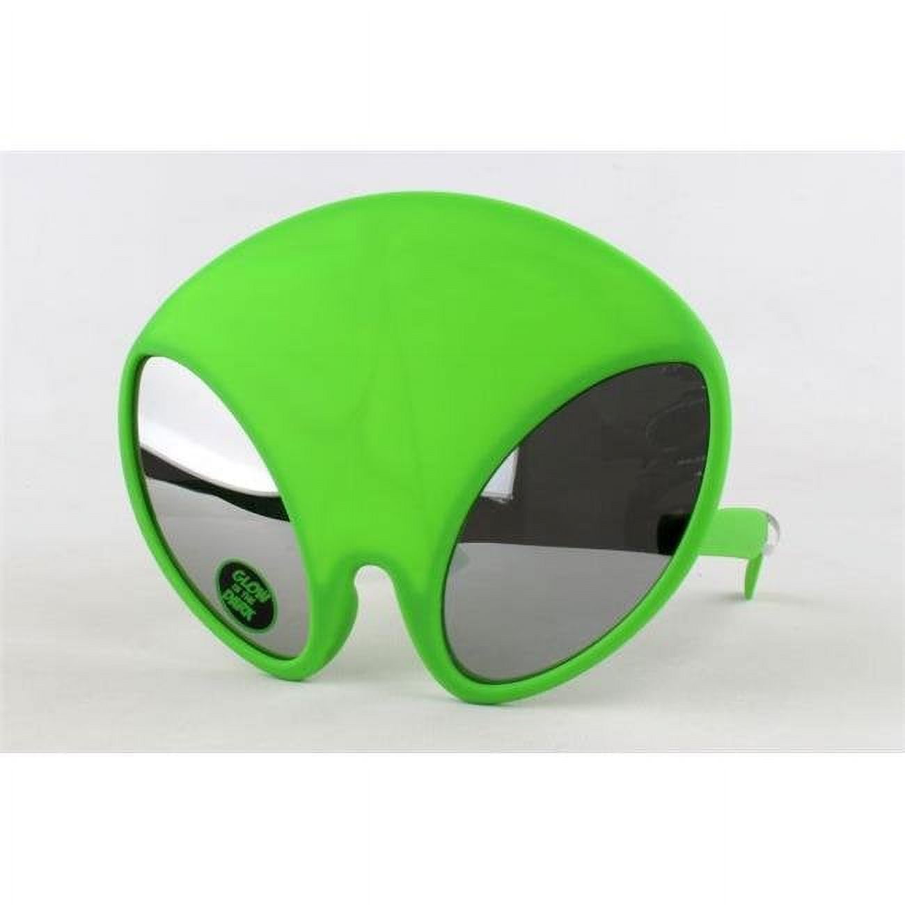 Picture of Sunstaches SG3288 Green Alien Mirror Lens Glow in the Dark&#44; Green