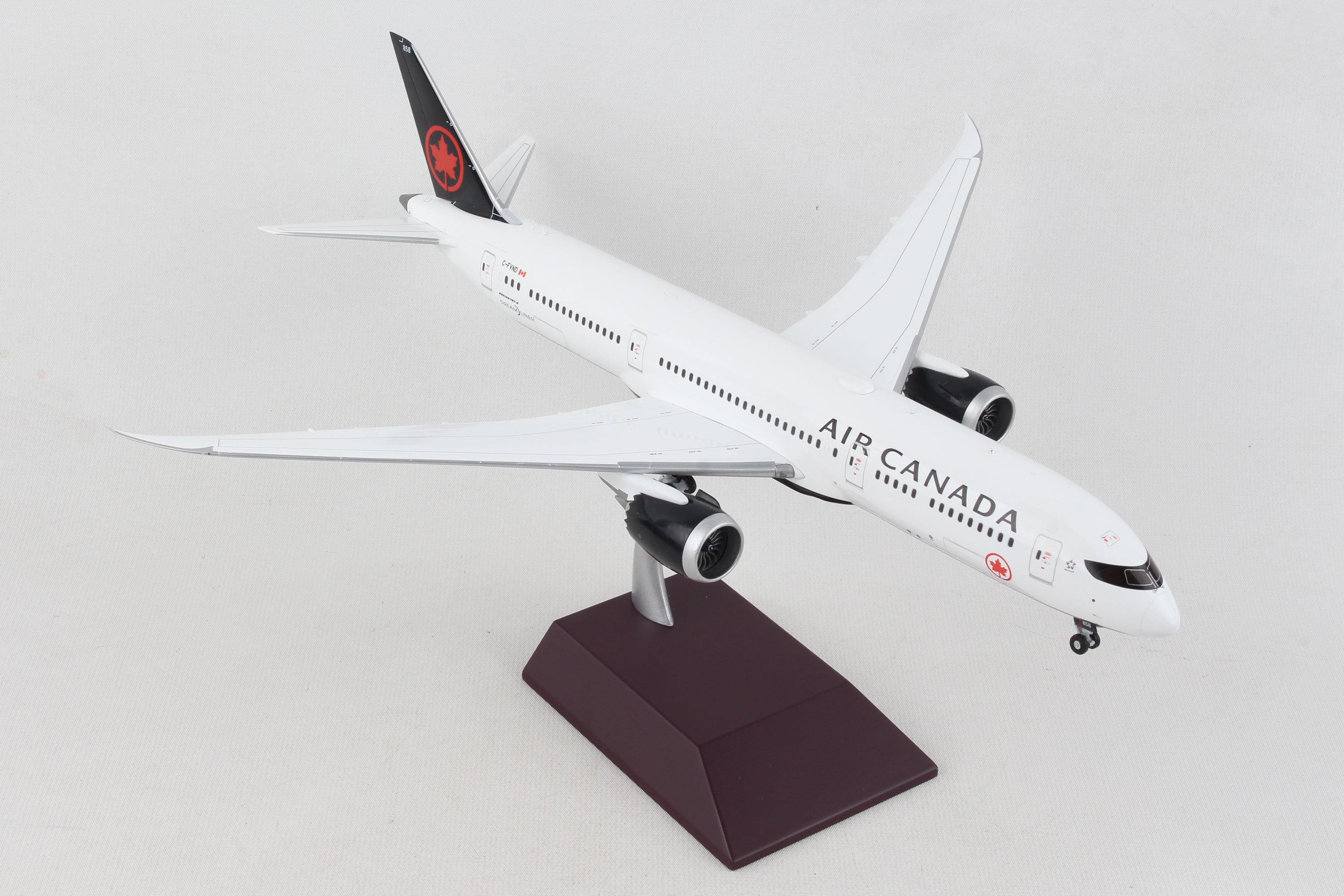Air Canada 787-9 1-200 Scale Reg-C-FVND Flaps Down Airplane