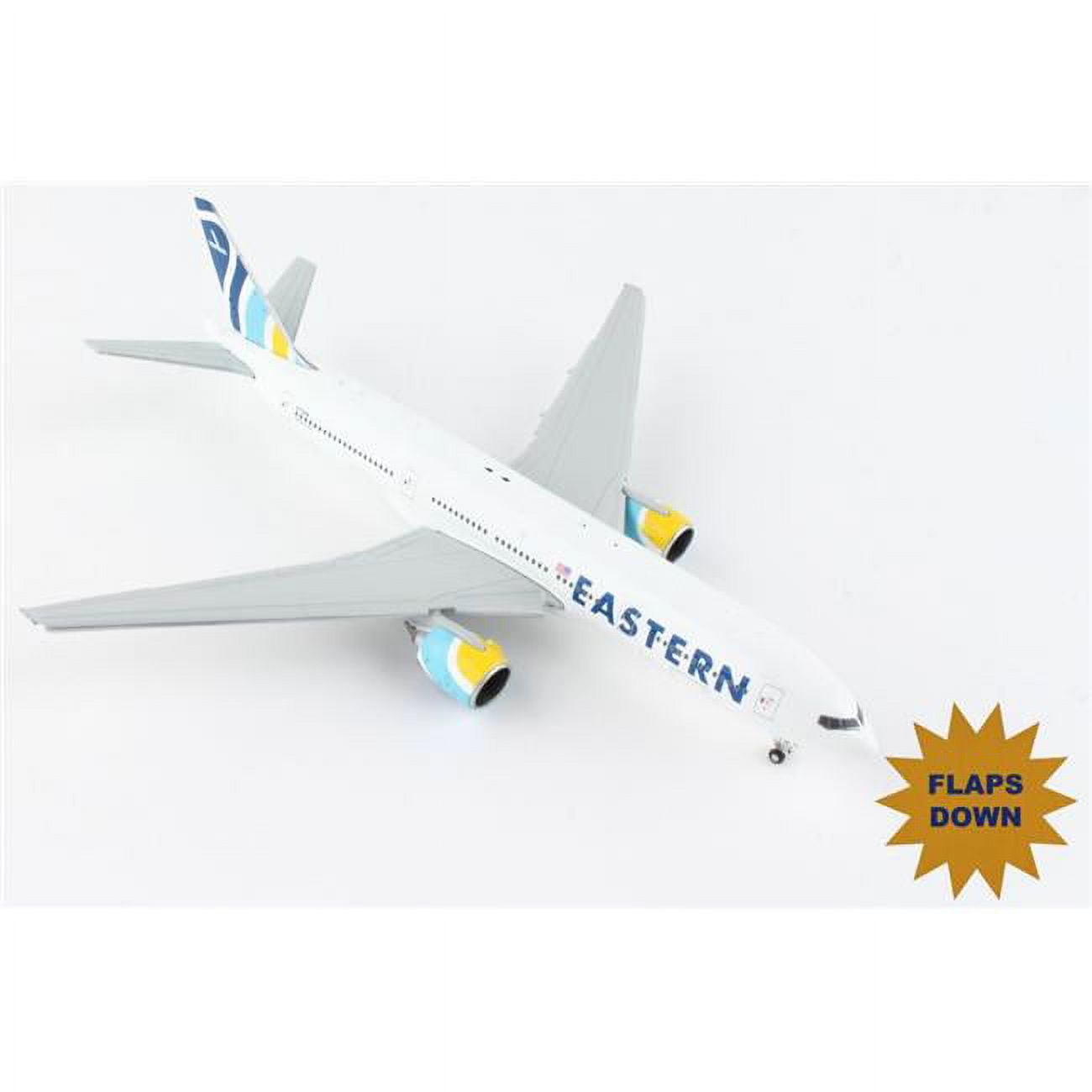 Gemini Jets GJ2059F 1-400 Scale Registration No.N771KW Flaps Down Eastern 777-200ER Model Aircraft Toy