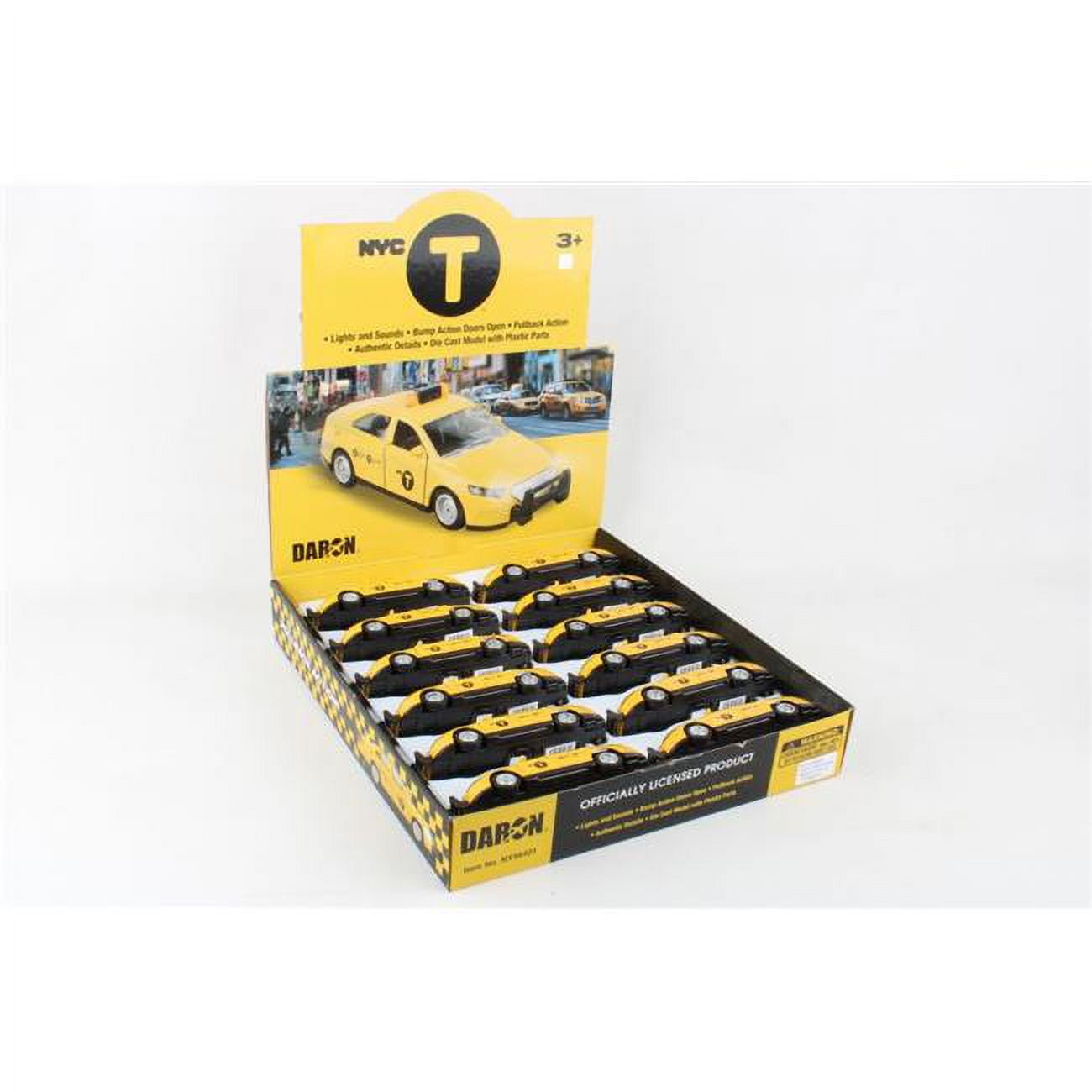 Picture of York City NY56421 Pullback Counter Display Taxi - 12 Piece