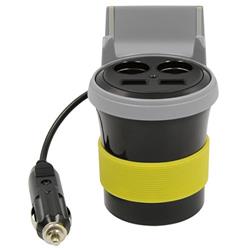2 Plus 2 Power Outlet with Phone Holder, 12V