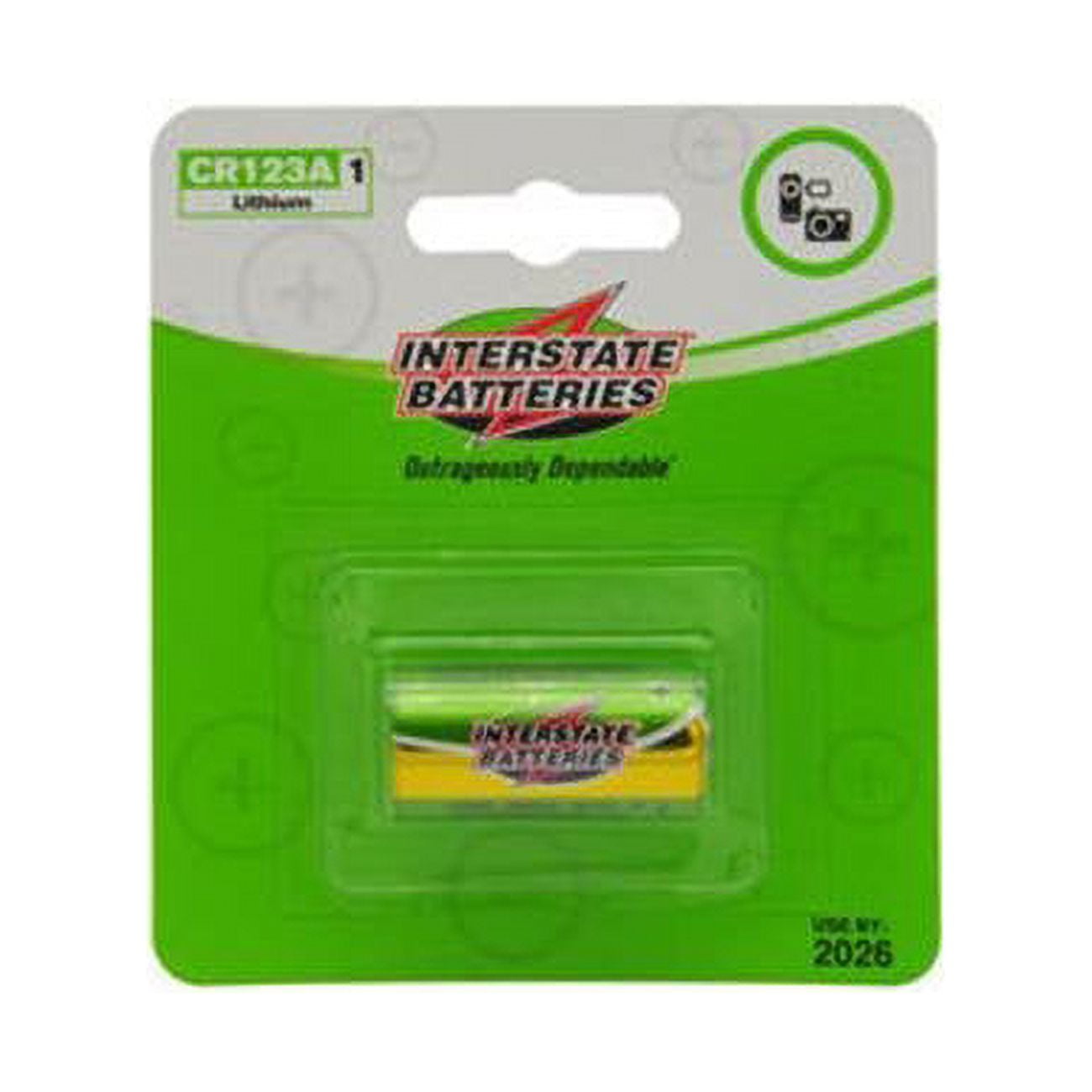 Picture of Interstate Batteries PHO0015 3V 1.55AH CR123A Lithium Battery