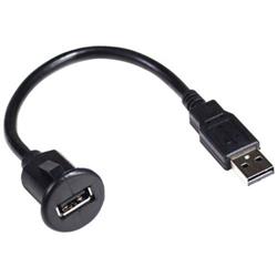 6 ft. Ext Cable USB Dash Mount Bracket