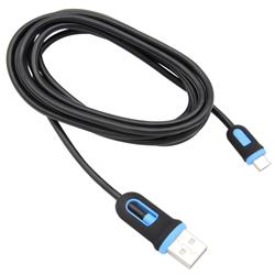 Picture of MobileSpec MBS06106 6 ft. Micro to USB Charge And Sync Cable - Black And Blue