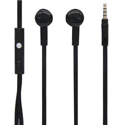Picture of Mobilespec MBS10241 Stereo In-Ear Earbuds with In Line Mic - Black