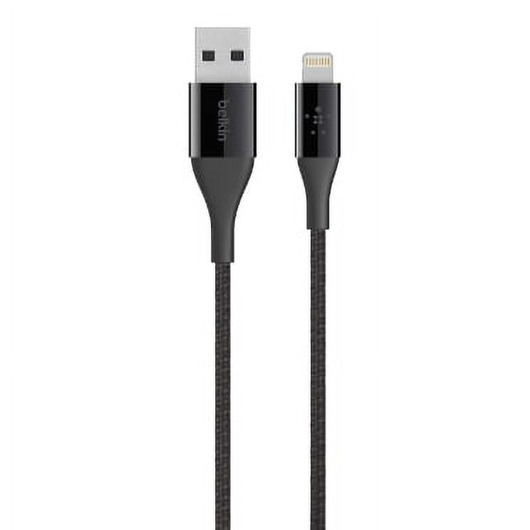 Picture of Belkin BEL73216 4 ft. DuraTek Lightning to USB Cable - Black