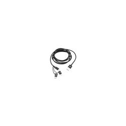 Picture of MobileSpec MBS06552 6 ft. Lightning USB-C &amp; Micro to USB Charge &amp; Sync Multi-Use Cable  Black