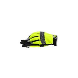 Dexterity High Visibility Glove - Black - Large - Synthetic Leather Palm - Enhanced Grip