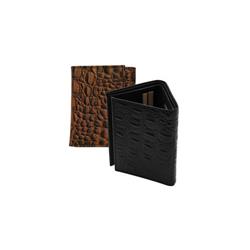 Picture of Blackcanyon Outfitters BCO5503ZC RFID Trifold Wallet Croc Emblem  Black &amp; Brown