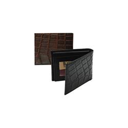 Picture of Blackcanyon Outfitters BCO5511ZC RFID Bifold Wallet Croc Emblem  Black &amp; Brown