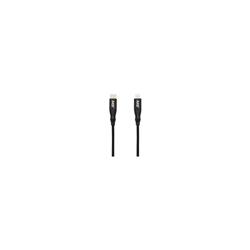 4 ft. 18 watt Lightning to USB-C Charge & Sync Cable  Black
