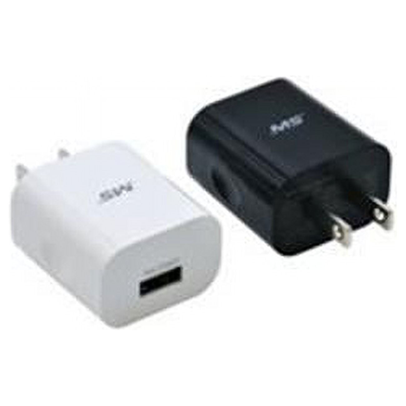 Picture of MobileSpec-R MBS01198Q AC Single 2.4A-12W USB Chargers PDQ  Black &amp; White 