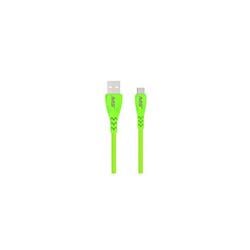 Picture of Mobile Spec MB06713 10 ft. Micro to USB Hi-Vis Charge &amp; Sync Cables  Green 