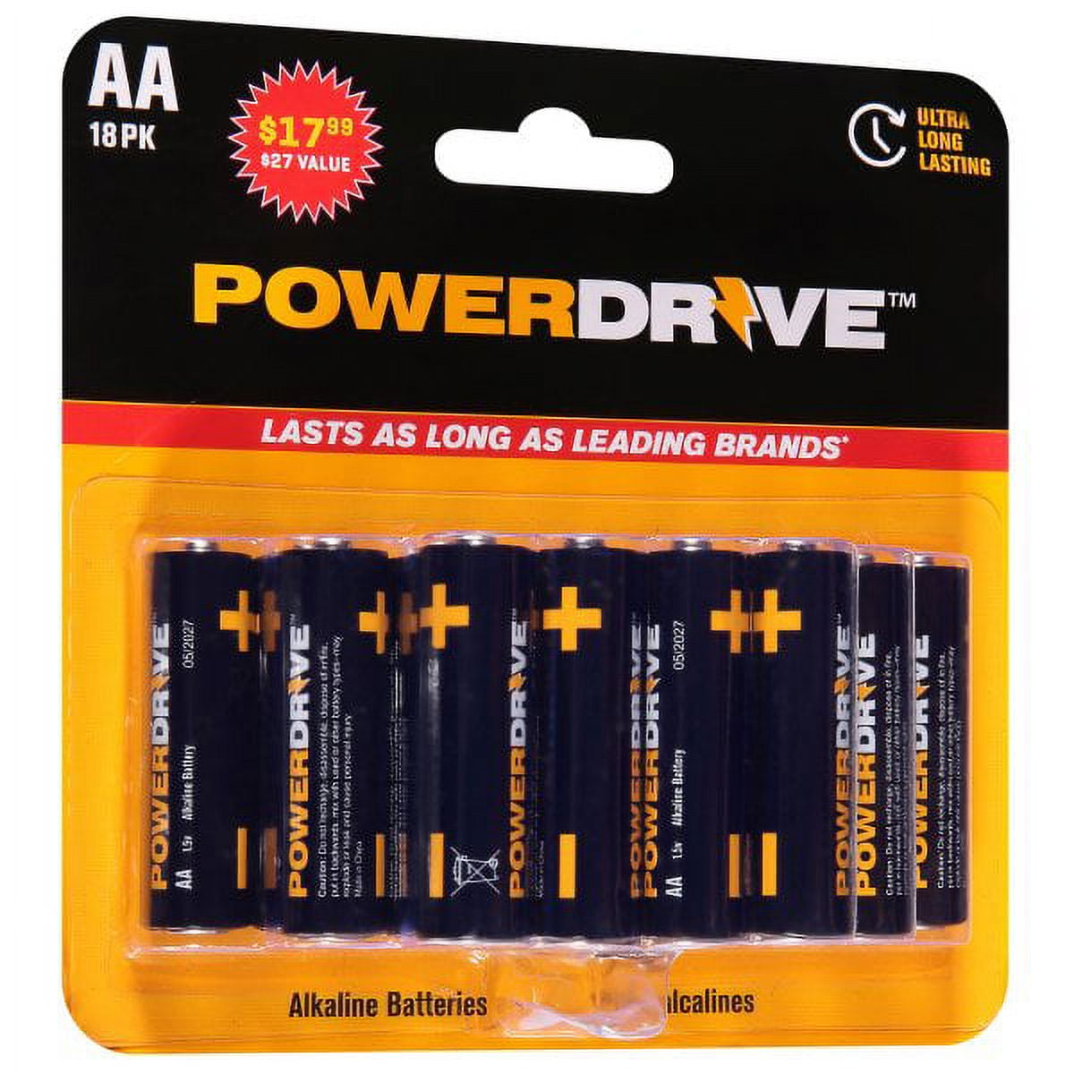 Picture of PowerDrive LDR618PK Power Drive Alkaline AA Battery- Case of 6