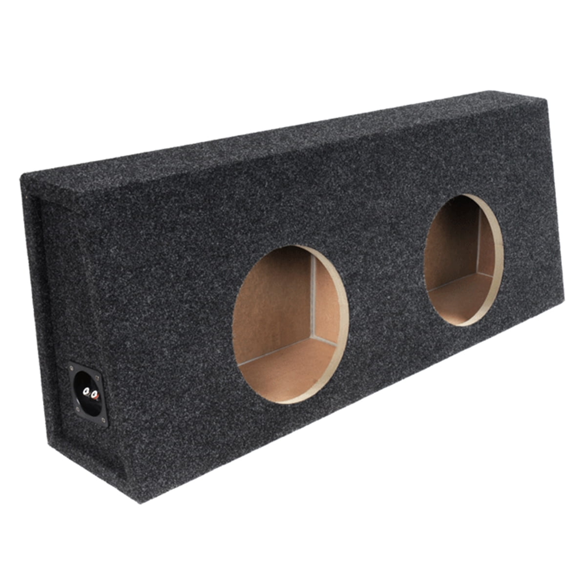 Picture of Atrend Enclosures 10TKD 10 in. Dual Universal Truck Style Sealed Subwoofer Enclosure  Charcoal Carpeted