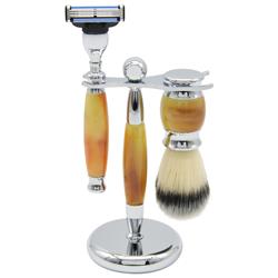 Picture of Union Razors SS1 Adult Shave Kit  Tiger Eye - 3 Piece