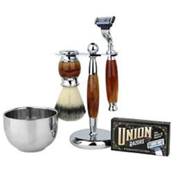 Picture of Union Razors SG3 1.25 in. Shaving Gift Set  Tiger Eye