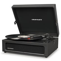 Picture of Crosley CR8017ABK AM Voyager Vintage Design Portable Record Player  Black